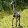Outdoor Metal Giraffe Sculpture