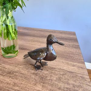 Outdoor Metal Duckling Sculpture