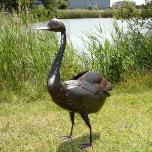 Outdoor Metal Swan